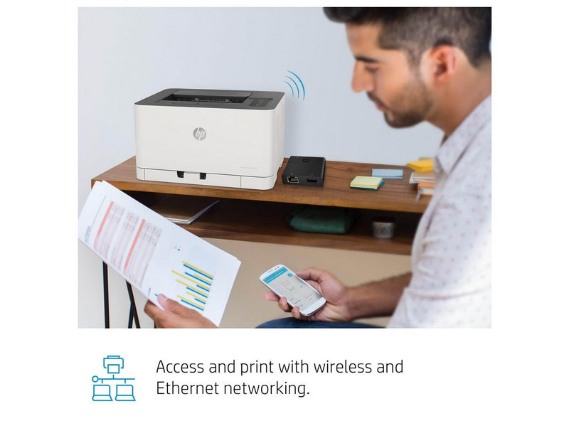 HP Color Laser 150nw - Color Laser - LAN & Wi‑Fi - Farbe - Laser