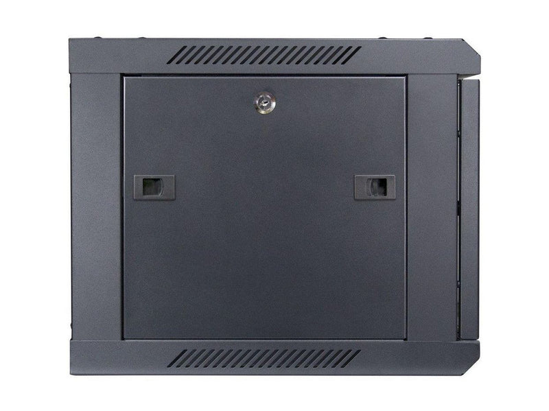 Inter-Tech SMA-6406 Wall Mounted Rack 6U 450mm Load up to 30Kg Glass Door Black RAL9005