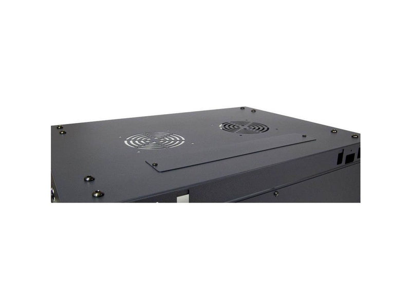 Inter-Tech SMA-6406 Wall Mounted Rack 6U 450mm Load up to 30Kg Glass Door Black RAL9005