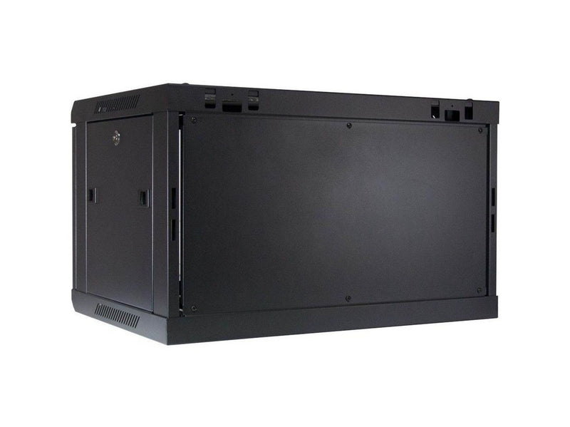 Inter-Tech SMA-6406 Wall Mounted Rack 6U 450mm Load up to 30Kg Glass Door Black RAL9005