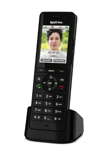FRITZ!FonX6 Schnurloses Erweiterungshandgerät Anrufbeantworter,Internetradio,Rufnummernanzeige ECO DECT\GAP schwarz