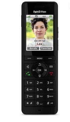 FRITZ!FonX6 Schnurloses Erweiterungshandgerät Anrufbeantworter,Internetradio,Rufnummernanzeige ECO DECT\GAP schwarz