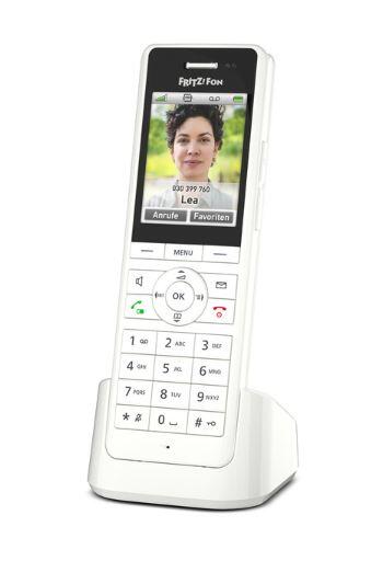 FRITZ!FonX6 Schnurloses Erweiterungshandgerät Anrufbeantworter, Internetradio, Rufnummernanzeige ECO DECT\GAP weiß