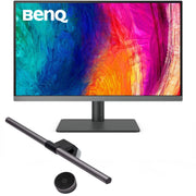 BenQ DesignVue PD2706U Grafik Monitor 68,58 cm (27') + BenQ Screenbar Halo - LED-Monitorlampe schwarz