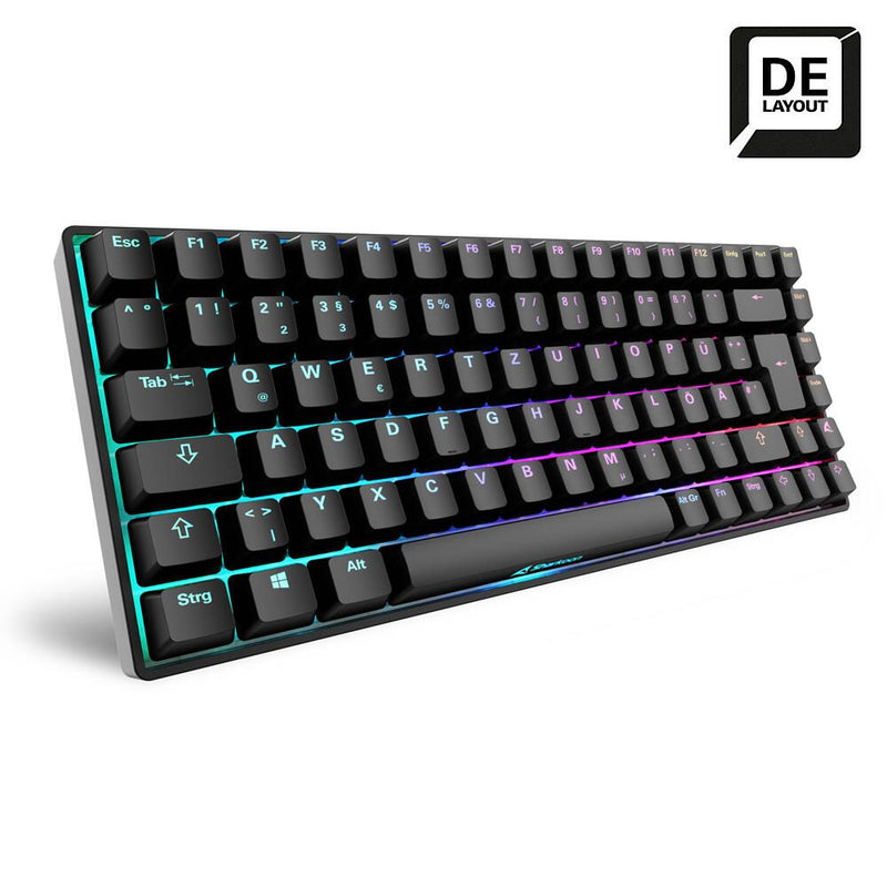 Sharkoon SKILLER SGK50 S3 Gaming-Tastatur Gateron Red schwarz
