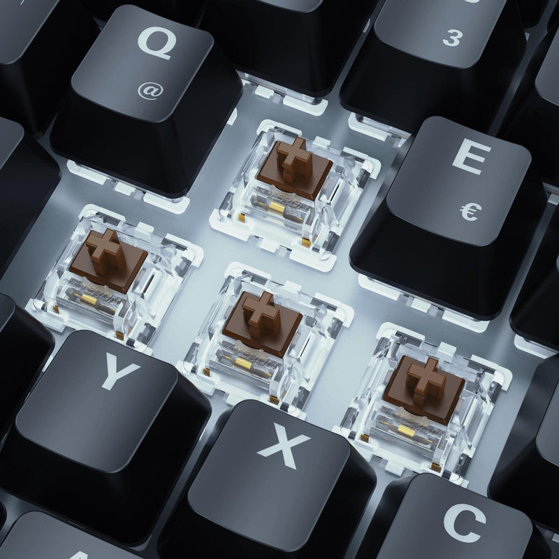 Sharkoon SKILLER SGK50 S3 Gaming-Tastatur Gateron Brown schwarz