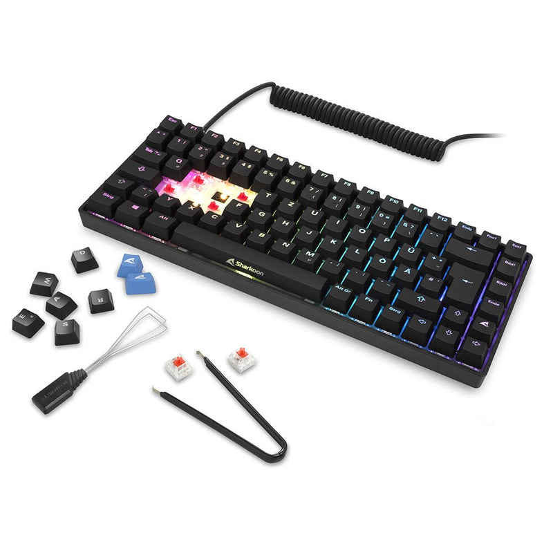 Sharkoon SKILLER SGK50 S3 Gaming-Tastatur Gateron Brown schwarz