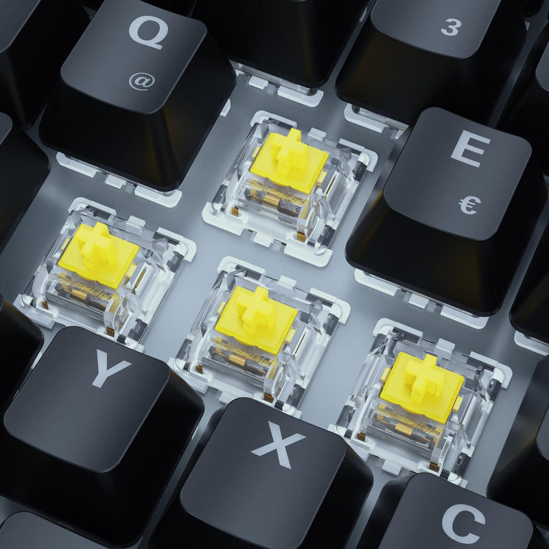 Sharkoon SKILLER SGK50 S3 Gaming-Tastatur Gateron Yellow schwarz