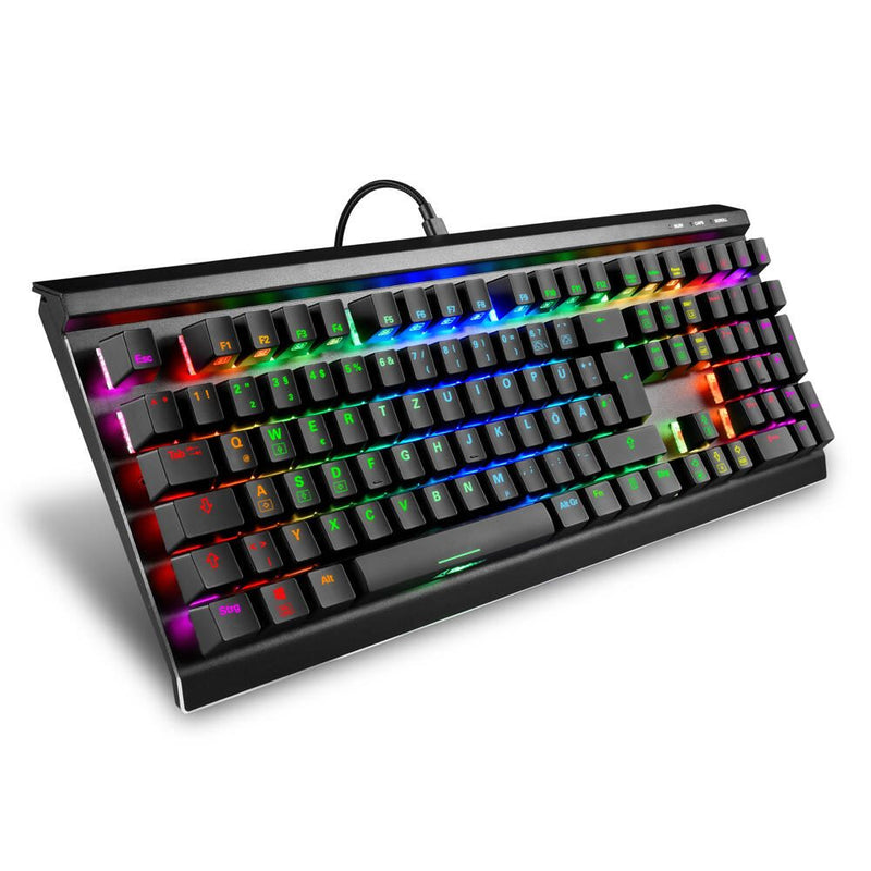 Sharkoon SKILLER SGK40 Black Gaming-Tastatur, Huano Red