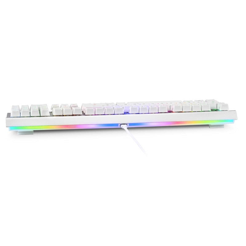 Sharkoon SKILLER SGK40 White Gaming-Tastatur, Huano Red