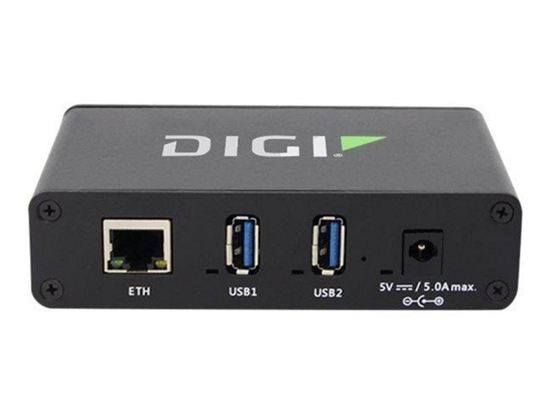 Digi AnywhereUSB 2 Plus USB-Hubs - USB 3.2 - 2 - Schwarz