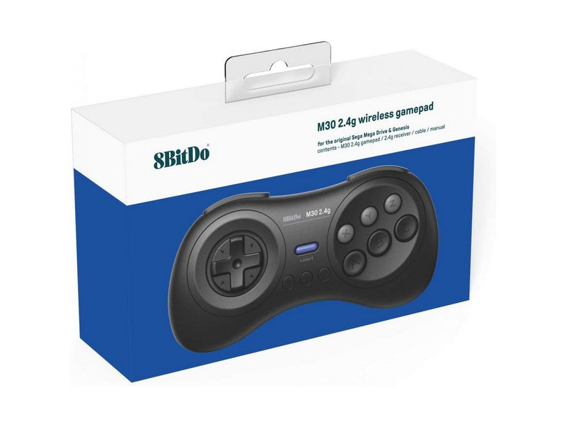 8BitDo M30 2.4G Mega Drive Black - Wireless Controller - Sega Mega Drive