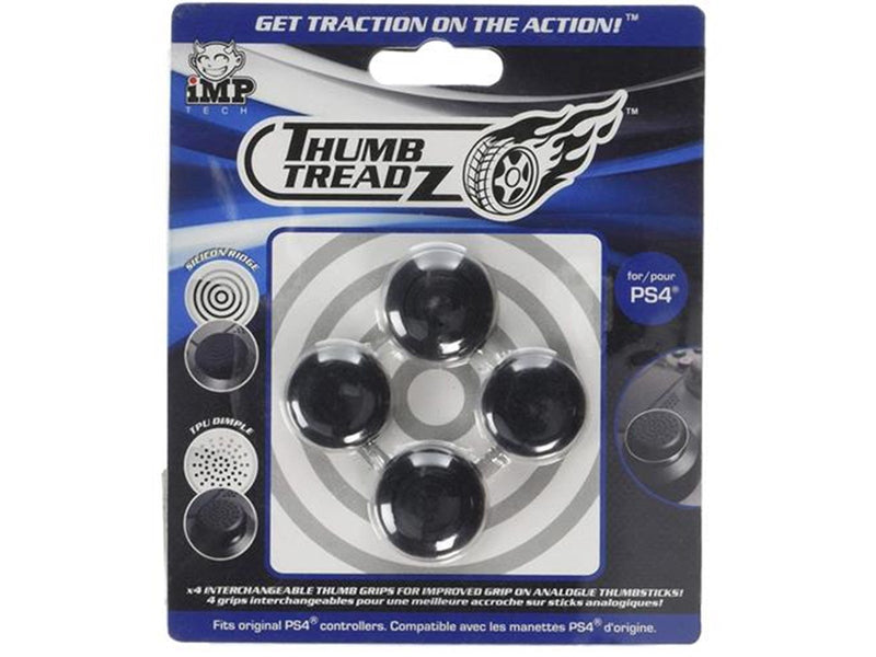 iMP TECH Trigger Treadz: Thumb Treadz (4 Pack) - Black - Miscellaneous Zubehör für Spielkonsole - Sony PlayStation 4