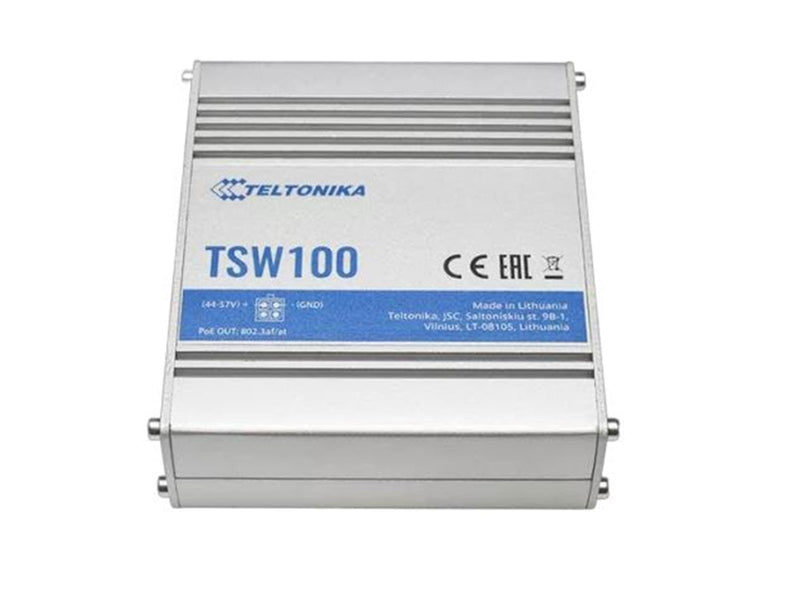 Teltonika TSW100 5-Port Gigabit Switch 120W (4 x PoE+)