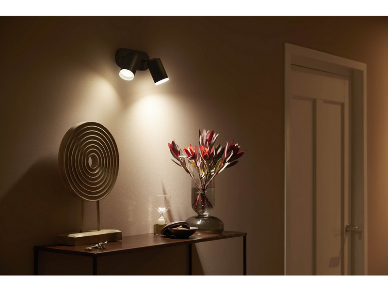 Philips Hue Fugato 2-er Spots 5.7W - schwarz