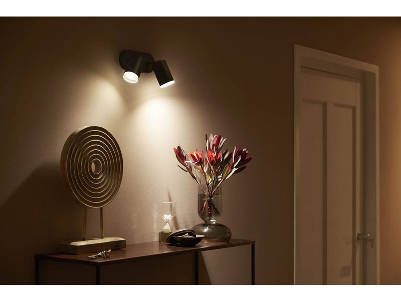 Philips Hue Fugato 2-er Spots 5.7W - schwarz