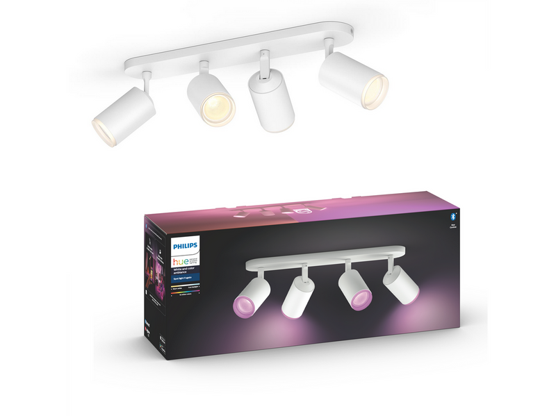 Philips Hue Fugato 4-er Spots 5.7W - weiß