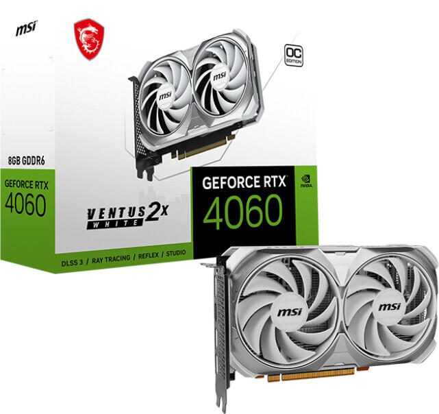 MSI GeForce RTX 4060 VENTUS 2X WHITE 8G OC