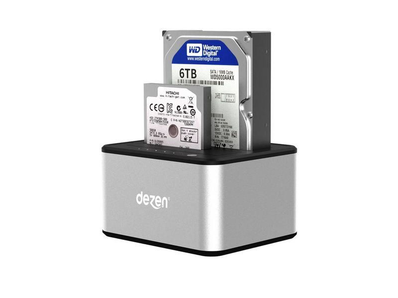 dezen Dual HDD Docking Station - 2.5" & 3.5"