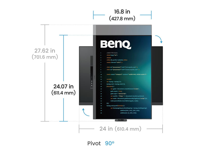 28" BenQ PD2820U - 3840x2560 - IPS - 60W USB-C