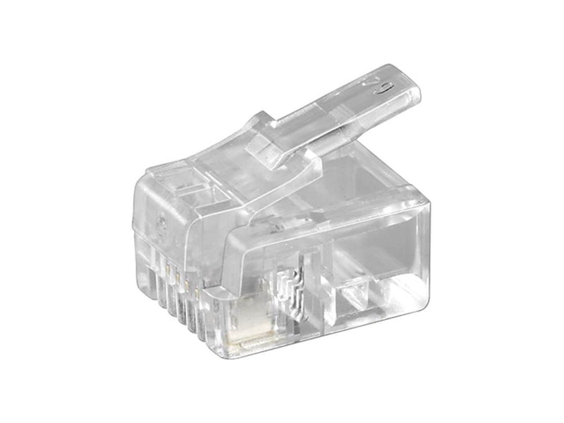Pro RJ11 modular for roundcables 4 pol.