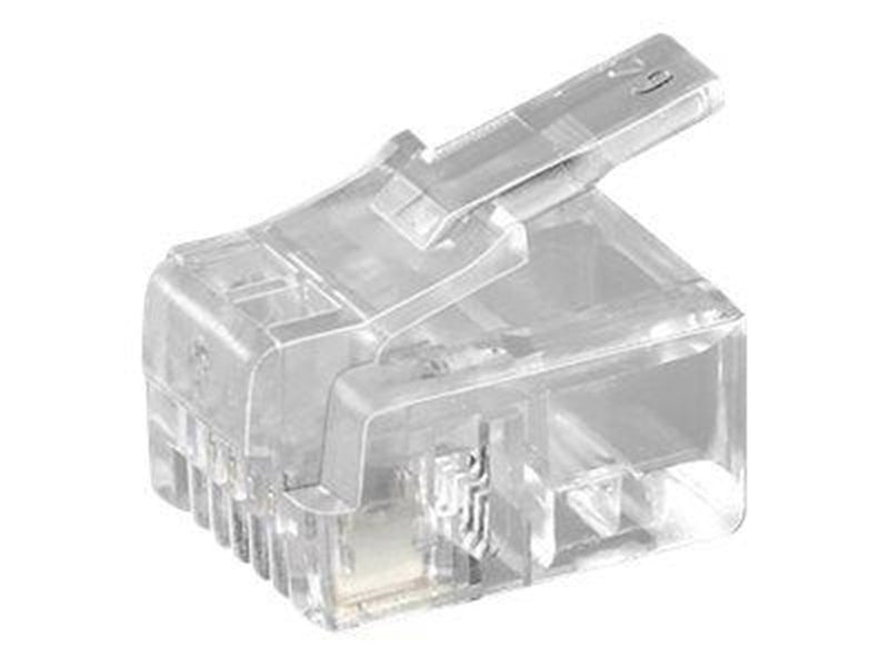 Pro RJ11 modular for roundcables 4 pol.