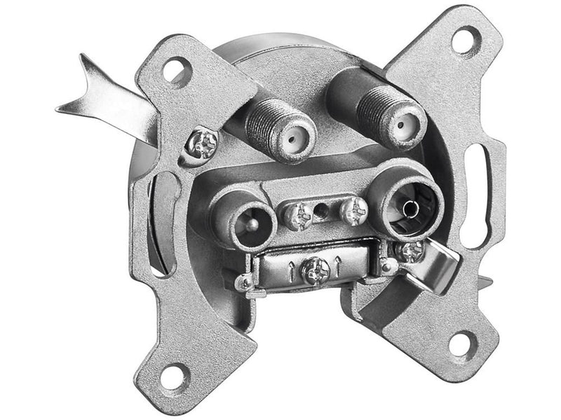 Pro 4-way antenna end wall socket