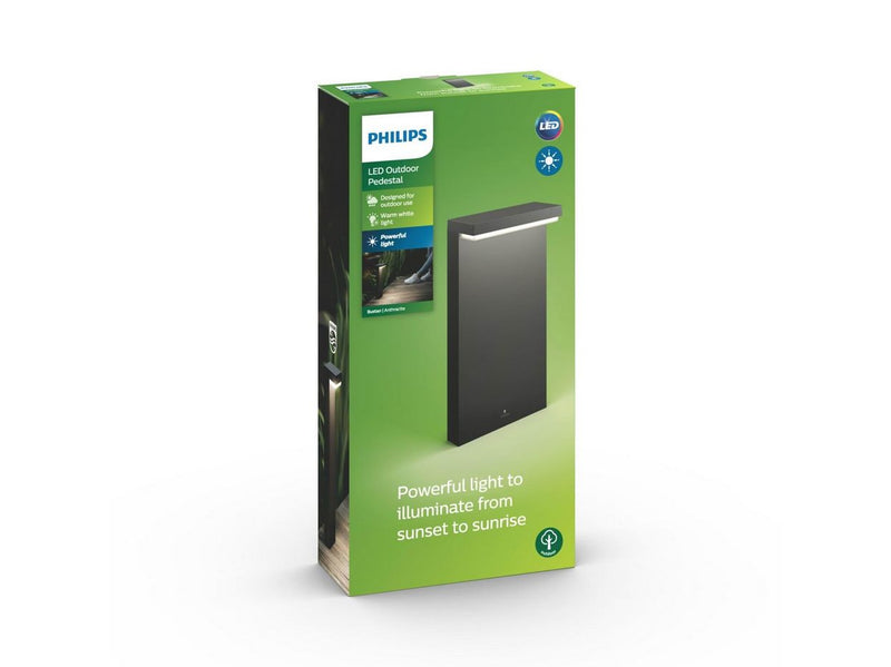 Philips Bustan sockel 9W, anthrazit
