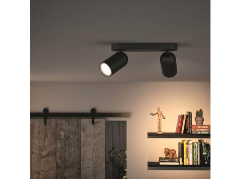 Philips PONGEE bar/tube black 2xNW