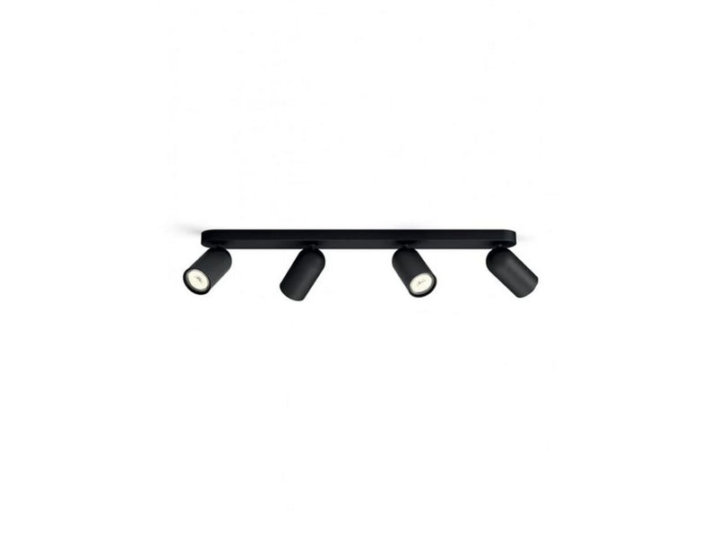 Philips Pongee spotschiene 4xGU10, schwarz