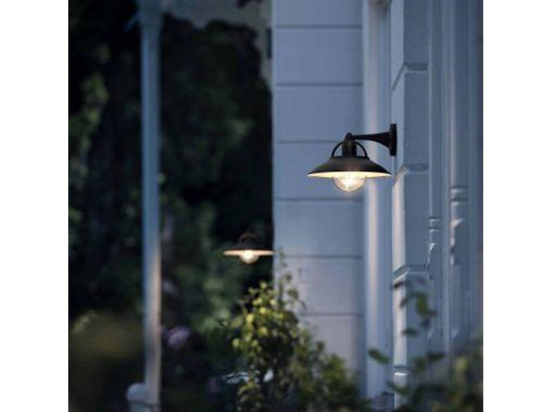 Philips Cormorant wall lantern black 1x42W 230V