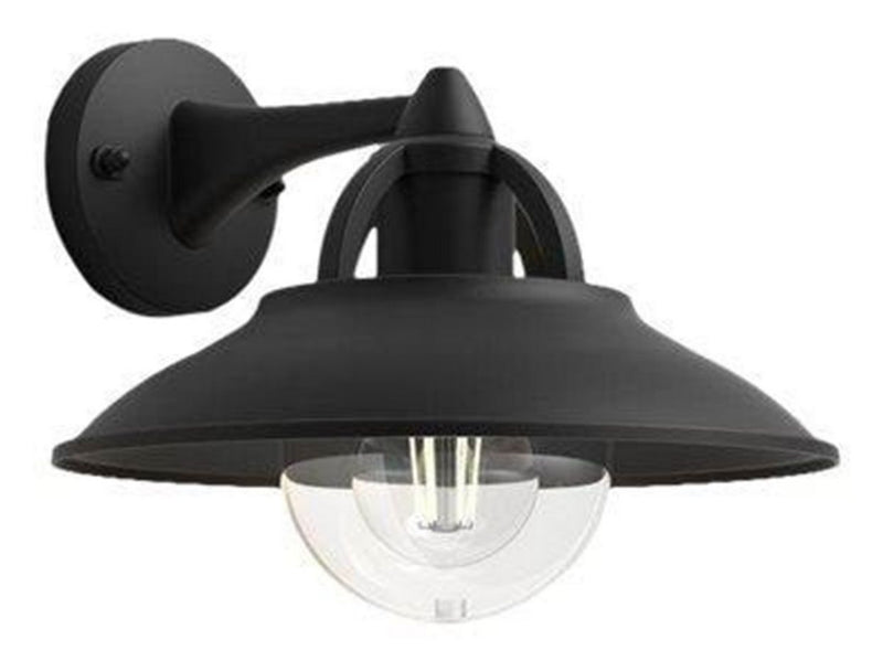 Philips Cormorant wall lantern black 1x42W 230V