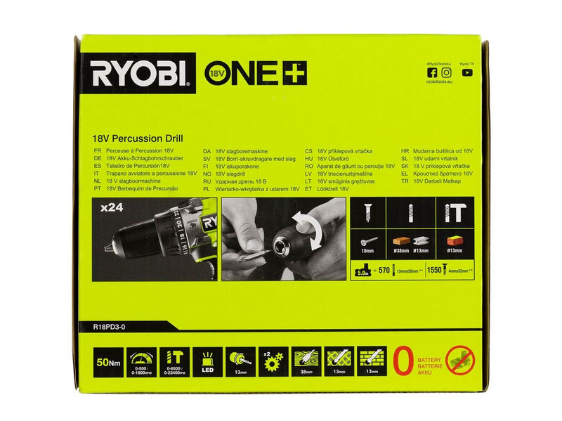 Ryobi One+ R18PD3-0 Percussion Drill (SOLO)