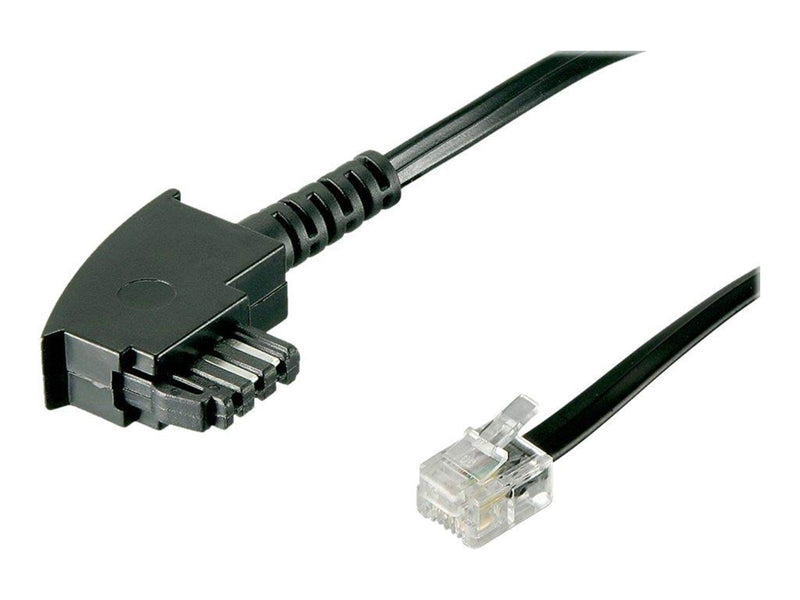 Pro TAE-F cable (Internatinal Pin out) 4-pin - Schwarz - 6 meter