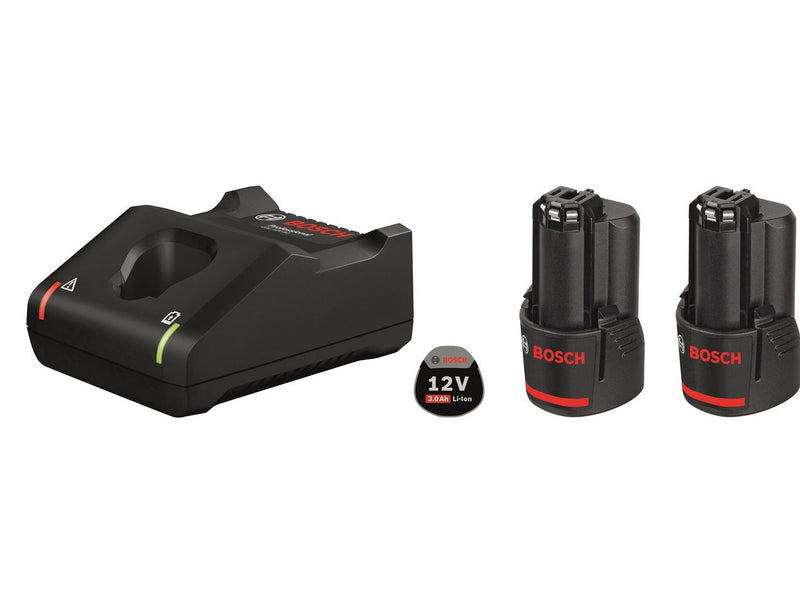 Bosch Professional Blue bosch 12v battery pack 2x3.0ah w/charger