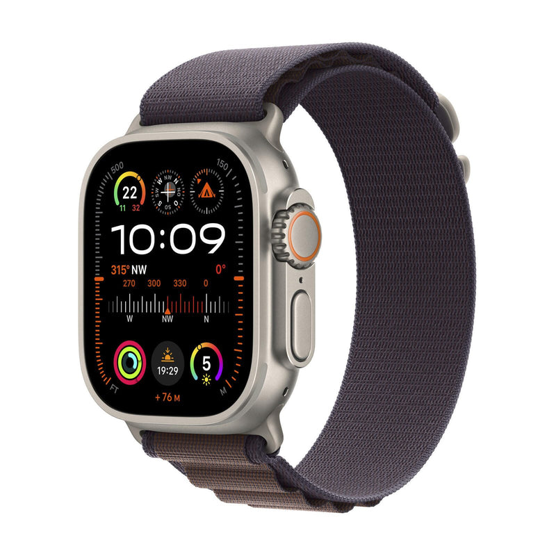 Apple Watch Ultra 2 (GPS + Cellular) 49mm Titaniumgehäuse, Alpine Loop indigo, groß