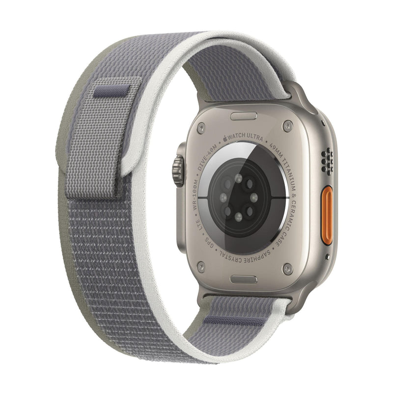 Apple Watch Ultra 2 (GPS + Cellular) 49mm Titaniumgehäuse, Trail Loop grün/grau, M/L