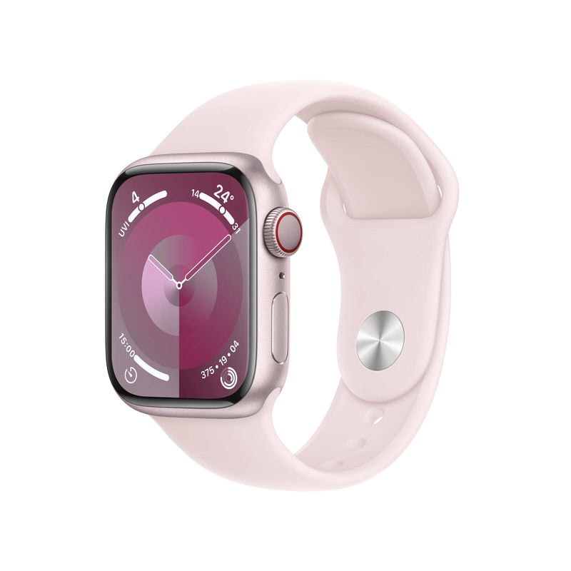 Apple Watch Series 9 (GPS) 41mm Aluminiumgehäuse pink, Sportband pink, M/L