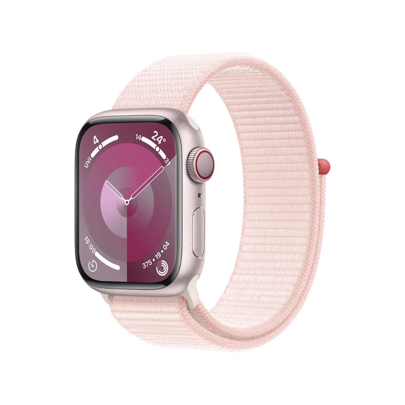 Apple Watch Series 9 (GPS) 45mm Aluminiumgehäuse pink, Sport Loop pink