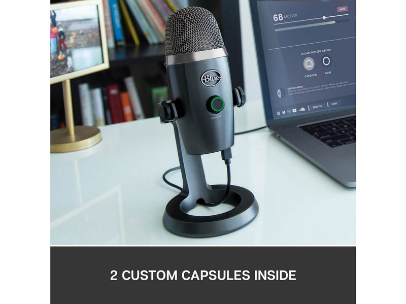 Blue Mic Yeti Nano USB Microphone for Mac and PC - Shadow Grey