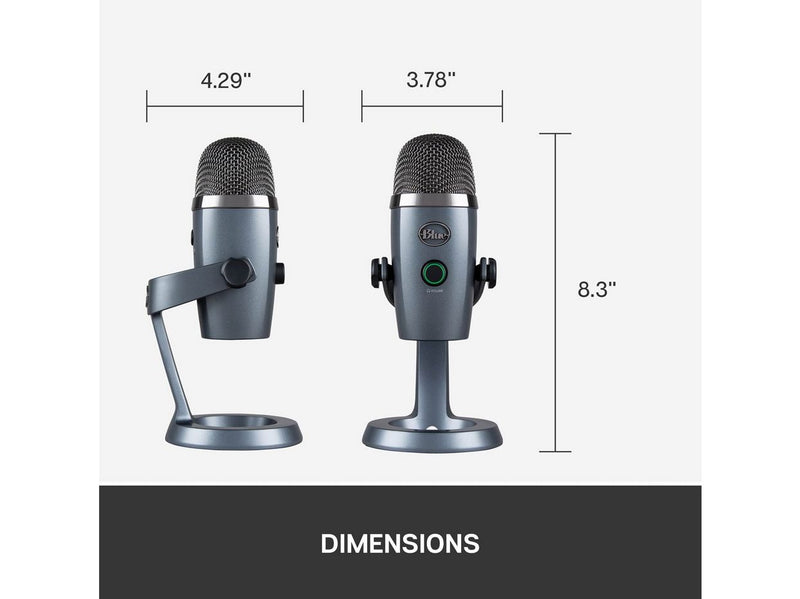Blue Mic Yeti Nano USB Microphone for Mac and PC - Shadow Grey