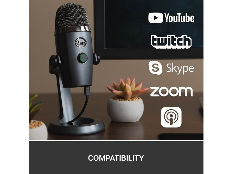 Blue Mic Yeti Nano USB Microphone for Mac and PC - Shadow Grey