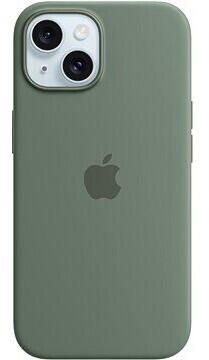 Apple Silikon Case mit MagSafe für Apple iPhone 15, Zypresse
