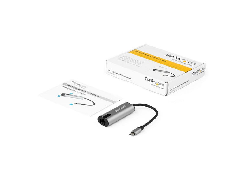 StarTech.com US2GC30 2.5GbE USB C to Ethernet Adapter NBASE-T NIC - USB 3.0 Type C 2.5/1 Gigabit/100 Mbps Multi Speed