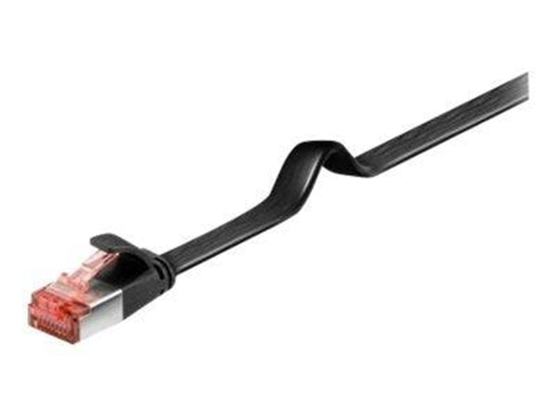 Pro LAN CAT 6 flat - Schwarz - 1 meter