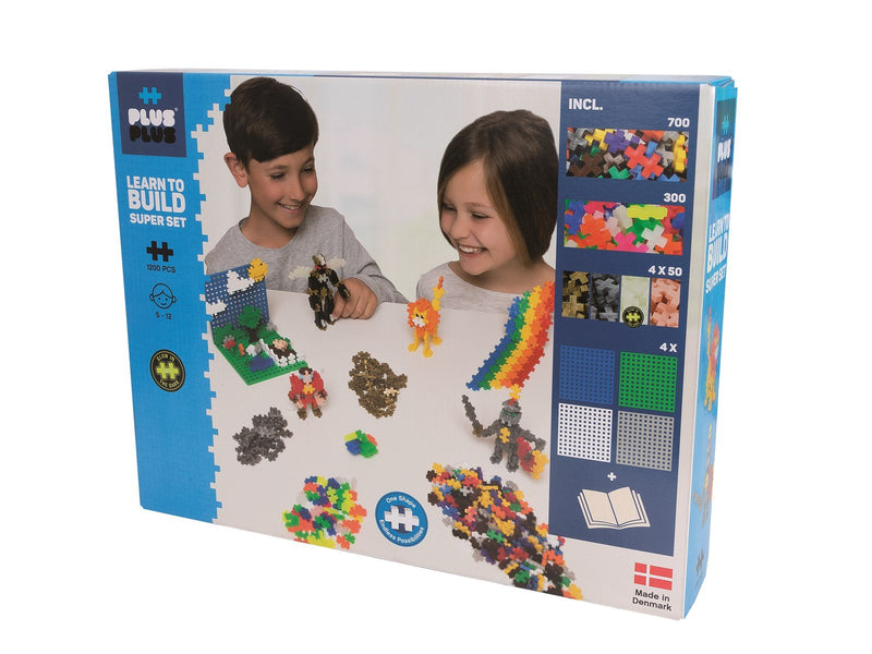 Plus-Plus Basic Learn to build Super set / 1200 pcs