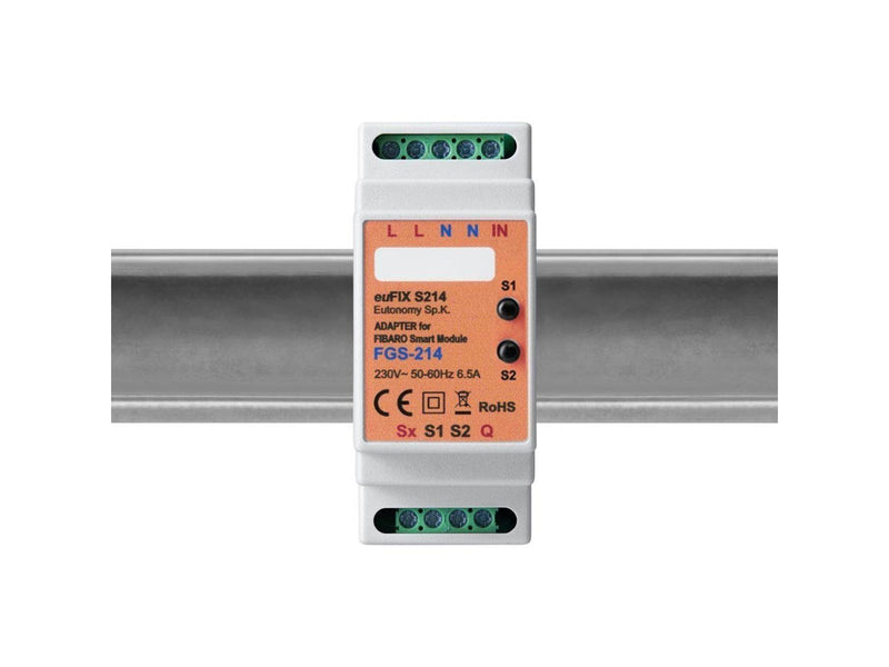 Eutonomy - euFIX S214 DIN adapter (with button)