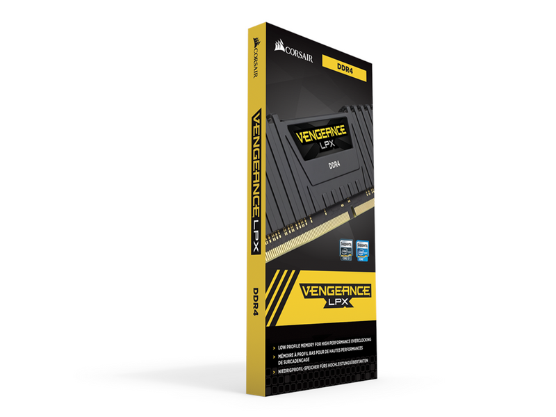 Corsair Vengeance LPX DDR4-2400 - 8GB - CL14 - Single Channel (1 pcs) - Intel XMP - Schwarz
