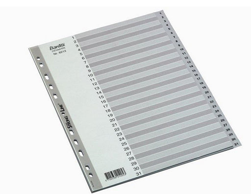 Bantex Strong-Line®Indexes 1-31 Grey