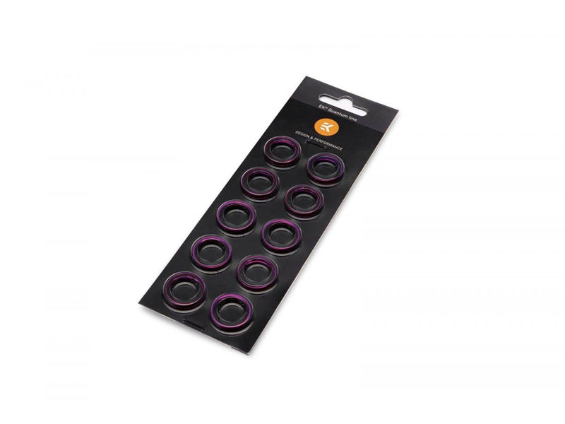 EK Water Blocks EK-Quantum Torque Color Ring 10-Pack STC 10/16 - Purple